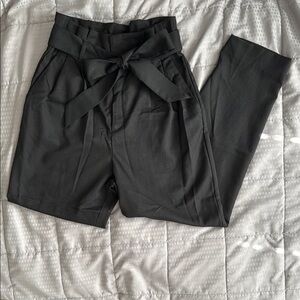 H&M Black Paperbag Pants